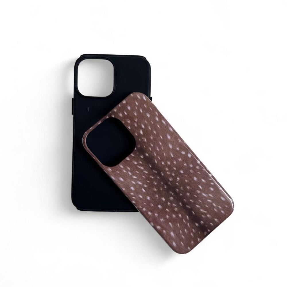 Brown Fawn Print iPhone Case Protective Phone Cover - Picture 2 of 6